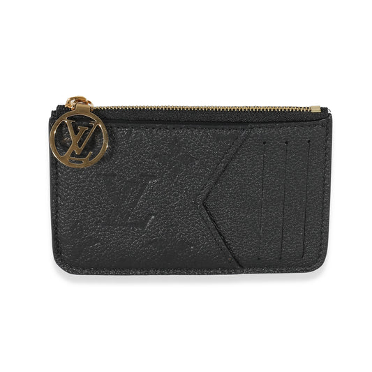 Louis Vuitton Empreinte Romy Holder Black Wallet Case