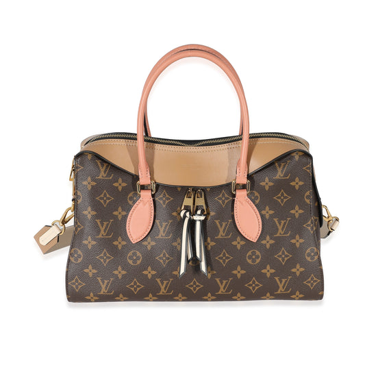 Louis Vuitton Sesame Peach Tuileries Monogram Canvas Handbag