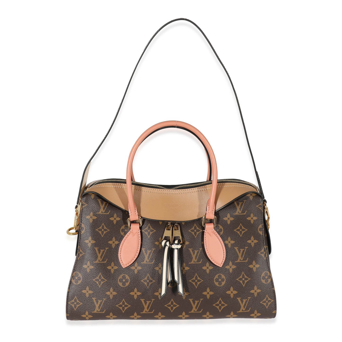 Louis Vuitton Sesame Peach Tuileries Monogram Canvas Handbag