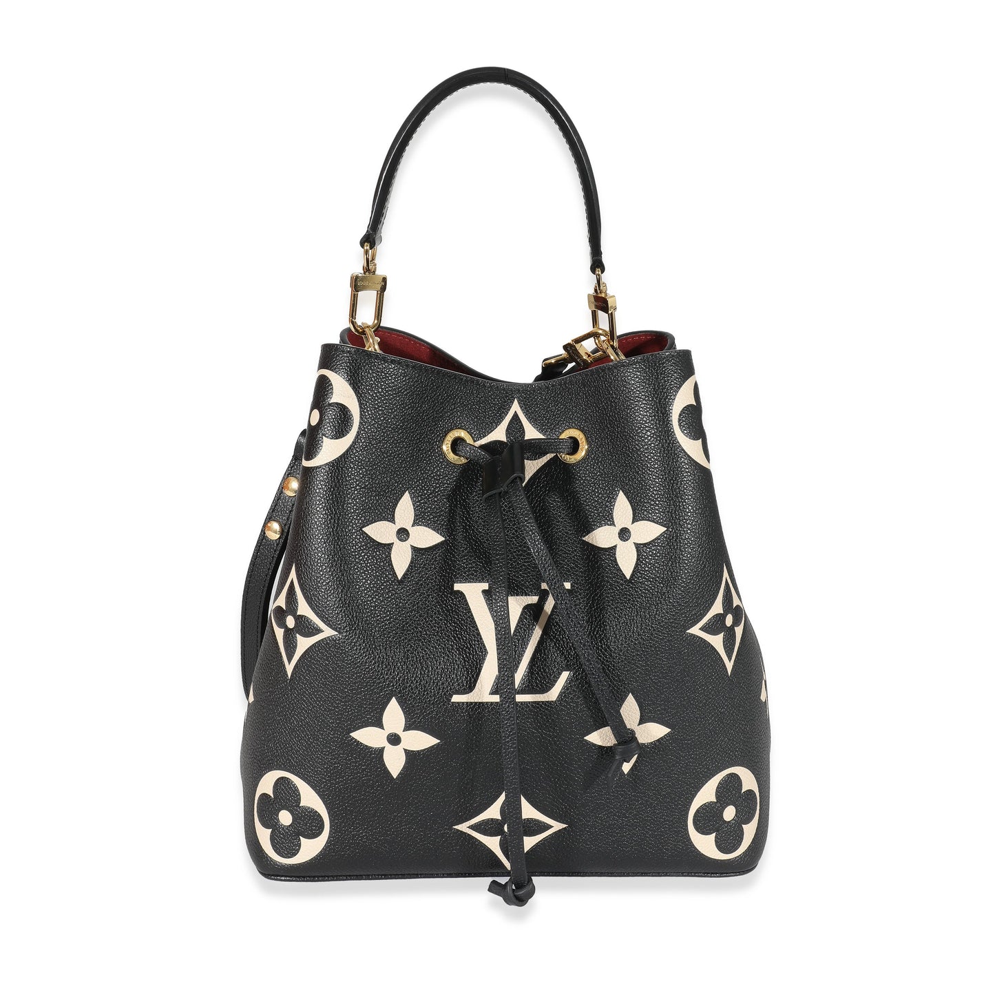Louis Vuitton Empreinte NéoNoé MM Monogram Black Beige Handbag