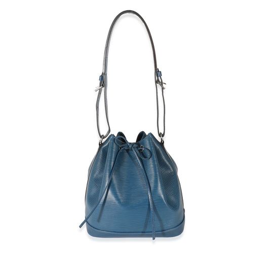 Louis Vuitton Epi Noe PM Blue Handbag