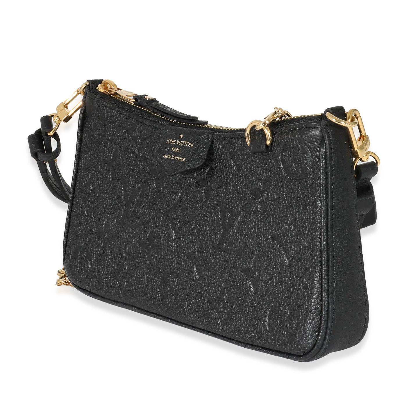 Louis Vuitton Empreinte Easy Pouch On Strap Black Handbag On Strap