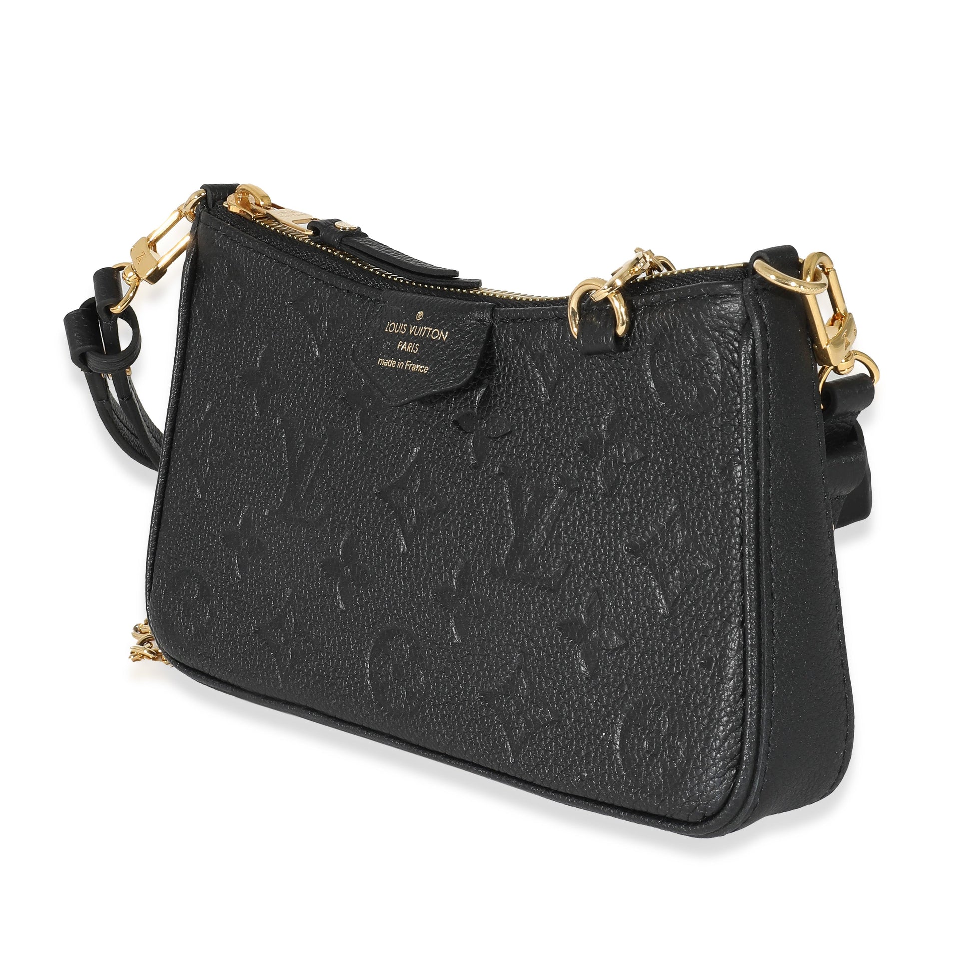 Louis Vuitton Empreinte Easy Pouch On Strap Black Handbag On Strap