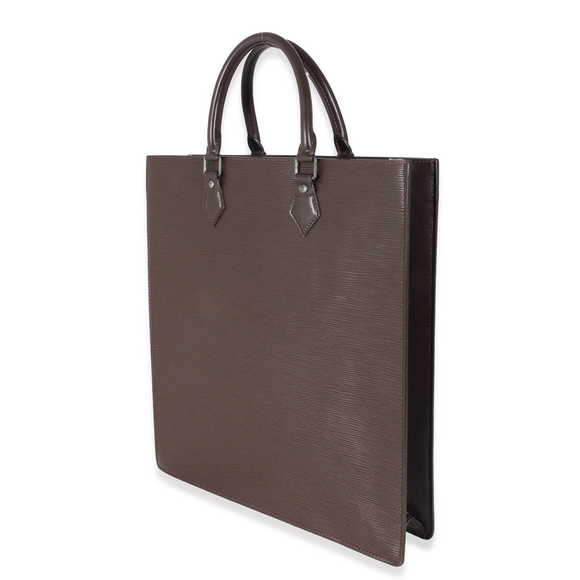 Louis Vuitton Epi Sac Plat Brown Handbag