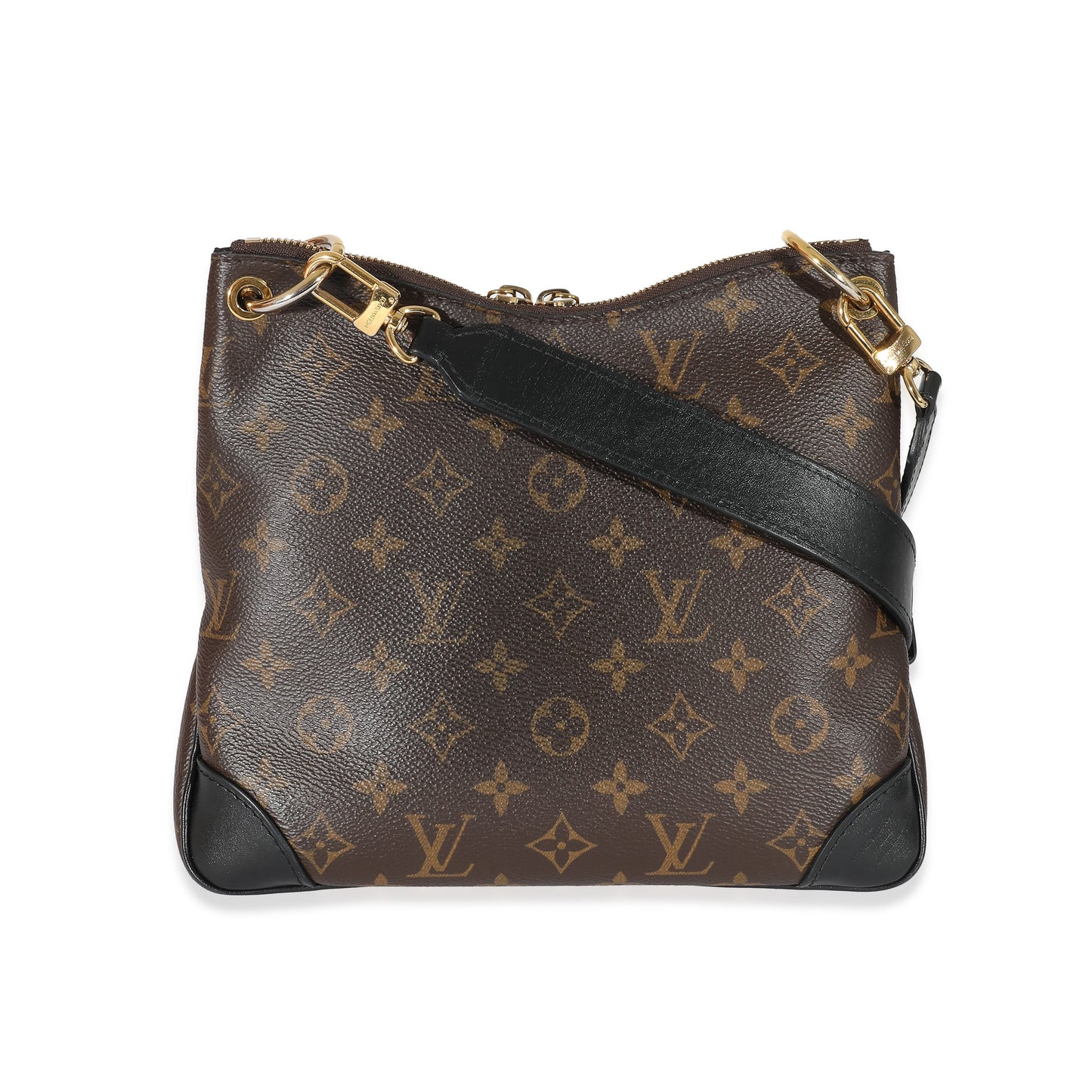 Louis Vuitton Odeon PM Monogram Leather Canvas Black Handbag