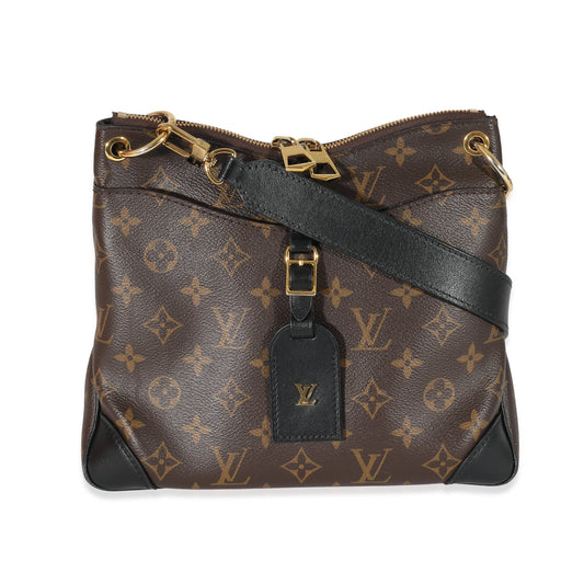 Louis Vuitton Odeon PM Monogram Leather Canvas Black Handbag
