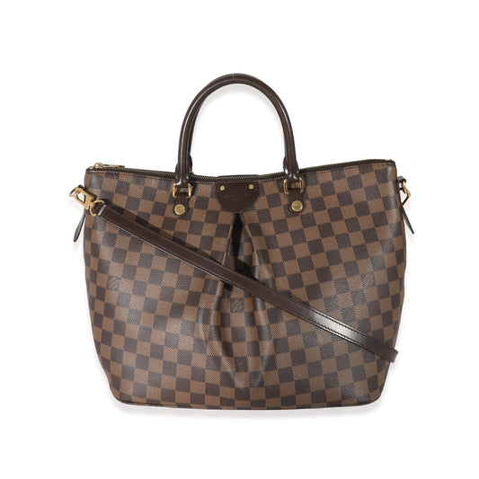 Louis Vuitton Damier Ebene Siena GM Canvas Handbag