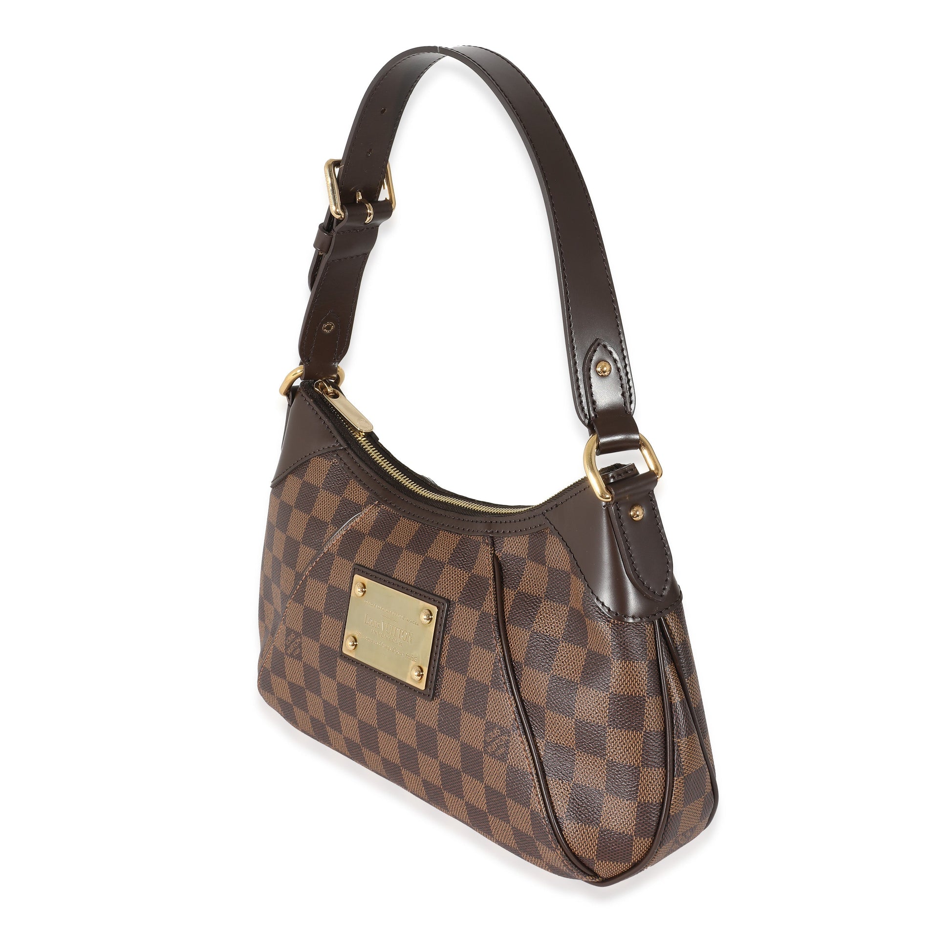 Louis Vuitton Damier Ebene Thames PM Canvas Handbag