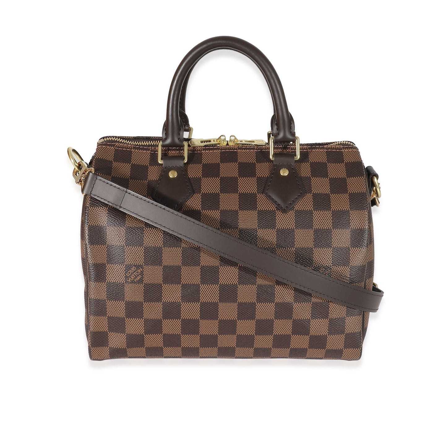Louis Vuitton Damier Ebene Speedy Bandoulière 25 Canvas Handbag