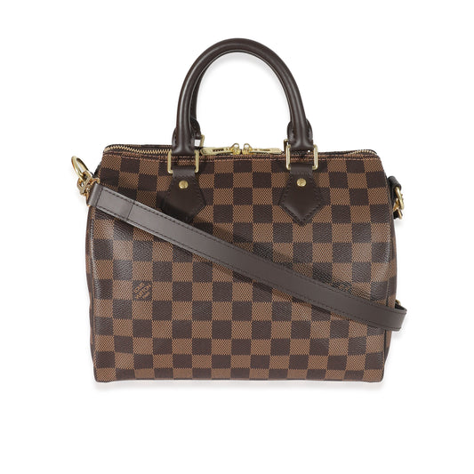 Louis Vuitton Damier Ebene Speedy Bandoulière 25 Canvas Handbag