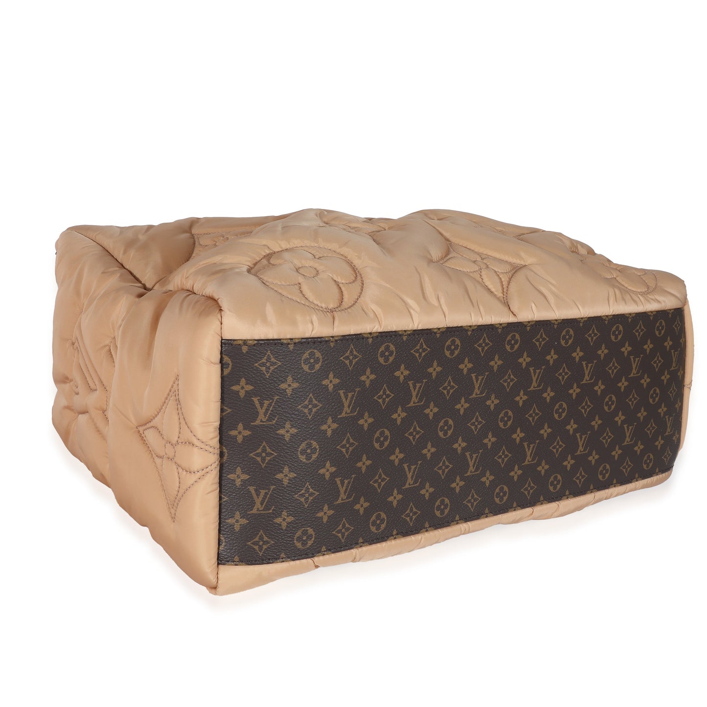 Louis Vuitton Econyl Pillow Giant Onthego GM Monogram Nylon Beige Handbag