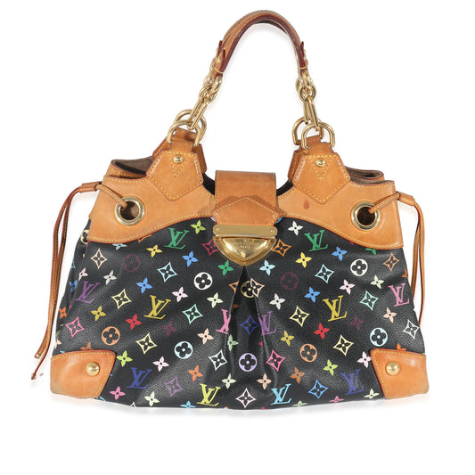 Louis Vuitton x Takashi Murakami Multicolore Ursula Monogram Canvas Black Handbag