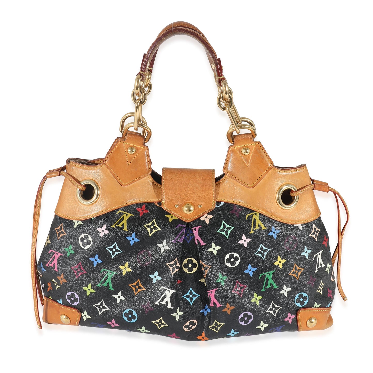Louis Vuitton x Takashi Murakami Multicolore Ursula Monogram Canvas Black Handbag
