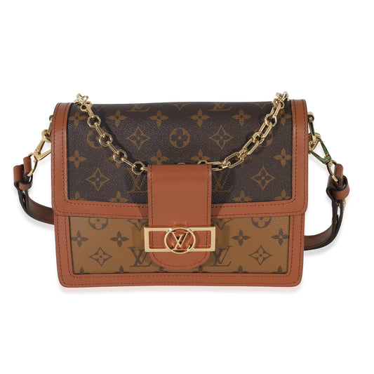 Louis Vuitton & Reverse Dauphine MM Monogram Canvas Handbag