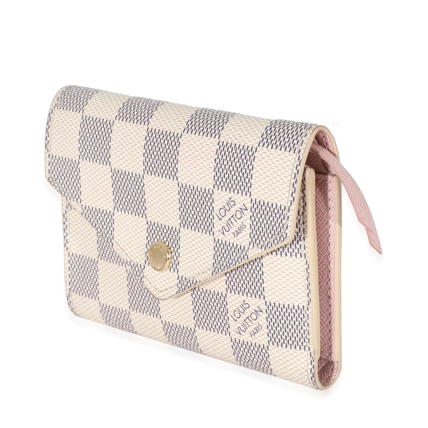 Louis Vuitton Damier Azur Victorine Canvas Wallet Case Victorine Wallet