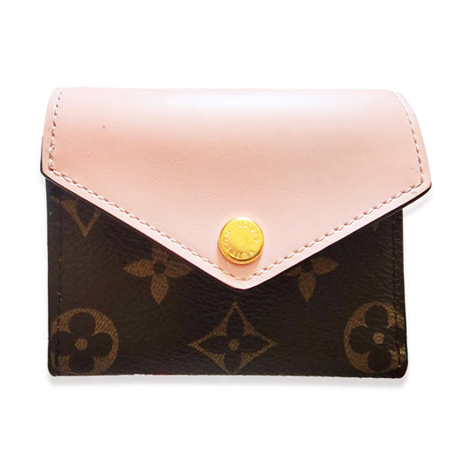 Louis Vuitton Rose Ballerine Zoé Monogram Canvas Wallet Case