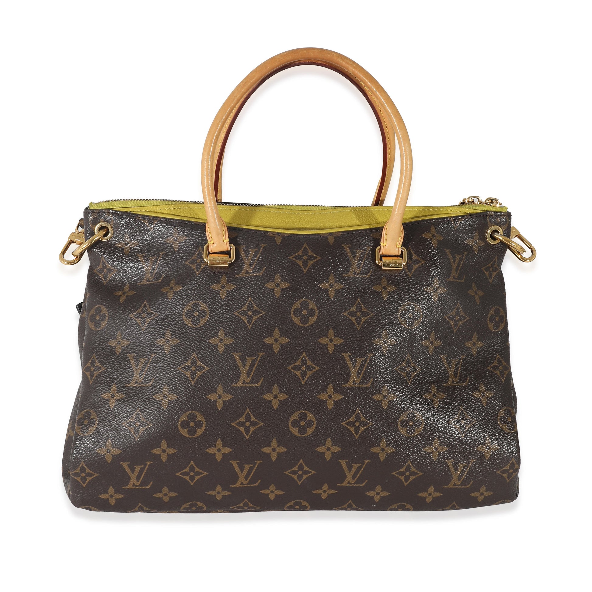 Louis Vuitton Pistache Pallas Monogram Canvas Handbag