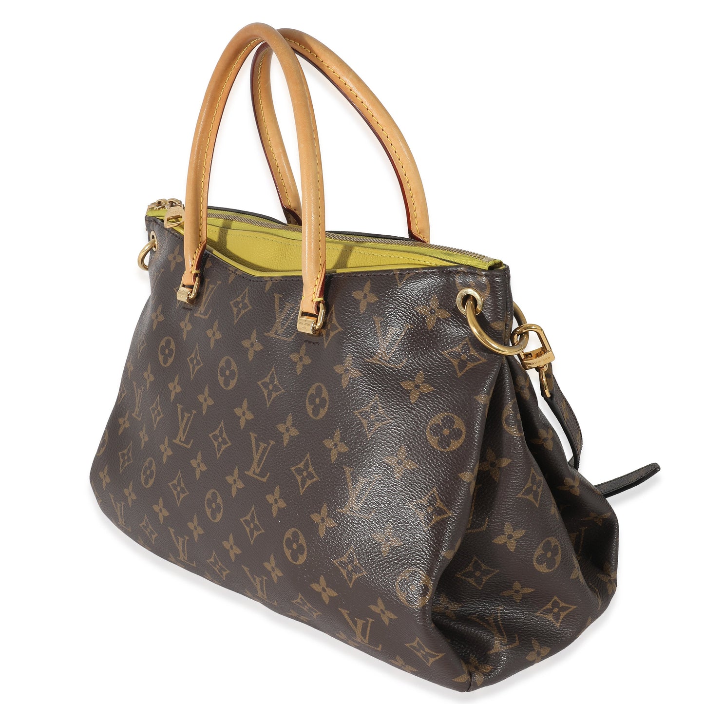 Louis Vuitton Pistache Pallas Monogram Canvas Handbag