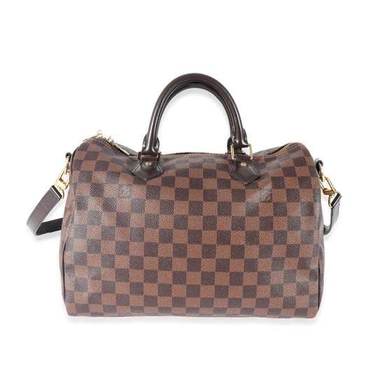 Louis Vuitton Damier Ebene Speedy Bandouliere 30 Canvas Handbag 3