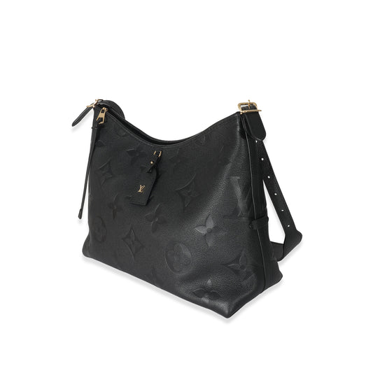 Louis Vuitton Empreinte Carryall MM Monogram Black Handbag 3