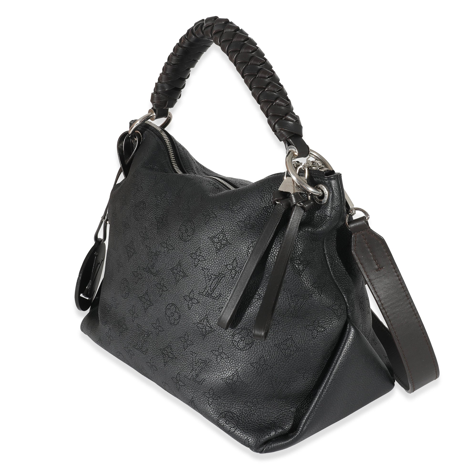 Louis Vuitton Mahina Beaubourg MM Monogram Black Shoulder Bag