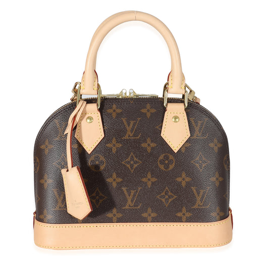 Louis Vuitton Alma BB Monogram Canvas Handbag 8
