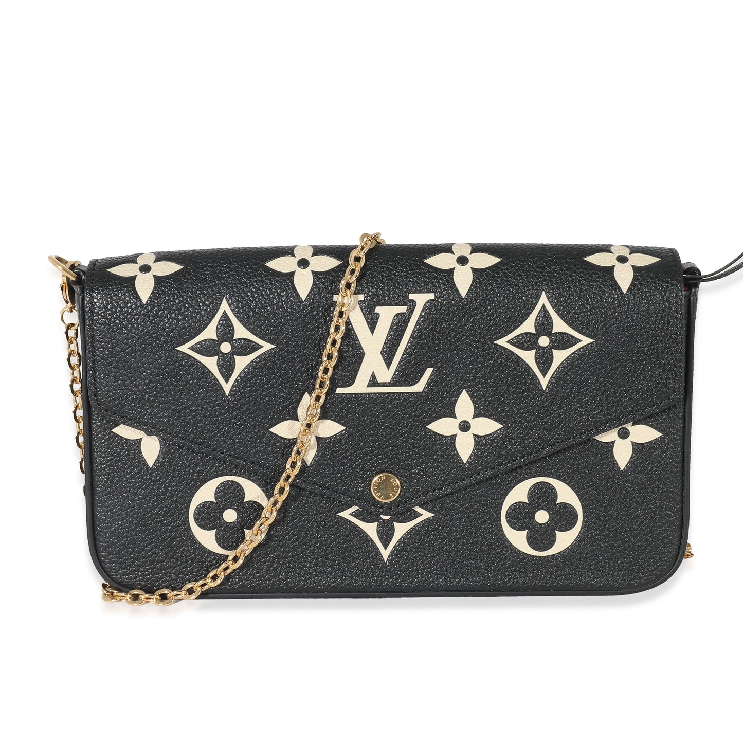 Louis Vuitton Bicolor Empreinte Félicie Pochette Monogram Clutch Bag