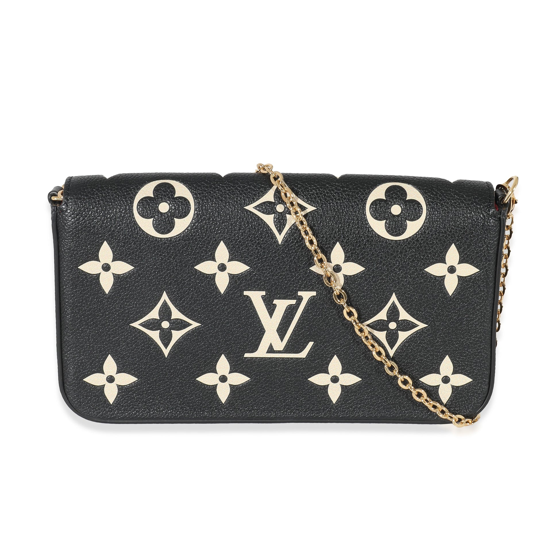 Louis Vuitton Bicolor Empreinte Félicie Pochette Monogram Clutch Bag