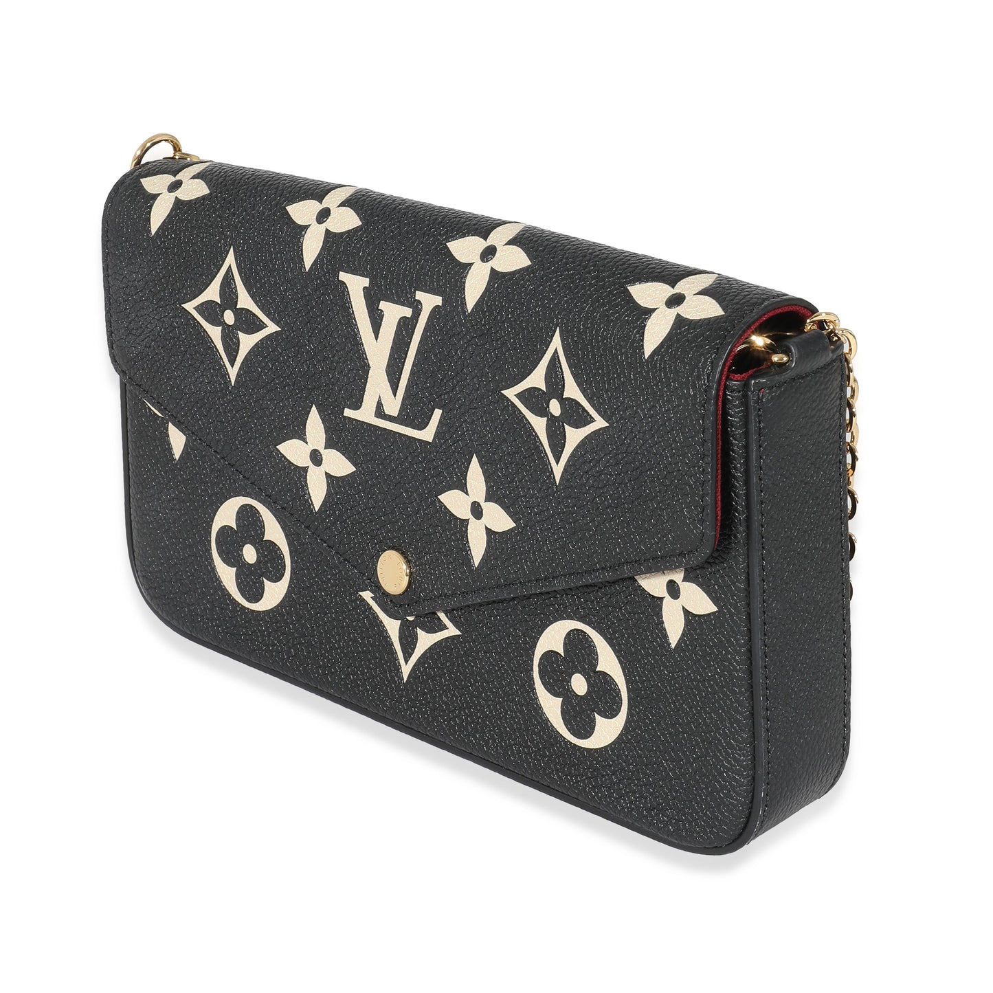 Louis Vuitton Bicolor Empreinte Félicie Pochette Monogram Clutch Bag