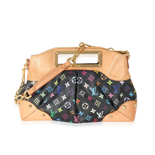 Louis Vuitton Judy MM Monogram Canvas Black Multicolor Handbag