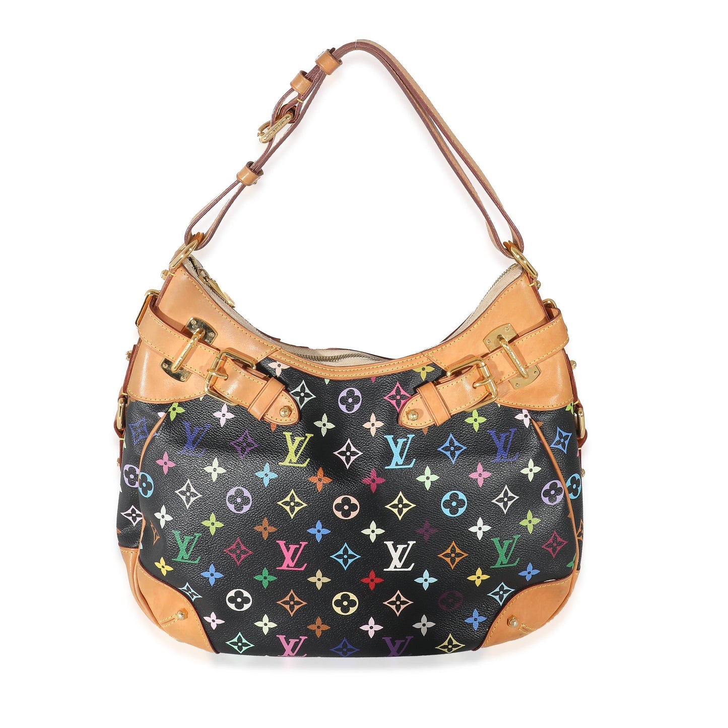 Louis Vuitton Greta Monogram Canvas Black Multicolor Handbag