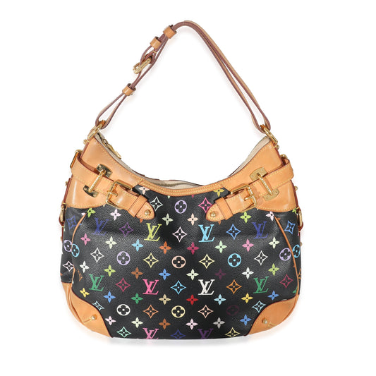 Louis Vuitton Greta Monogram Canvas Black Multicolor Handbag