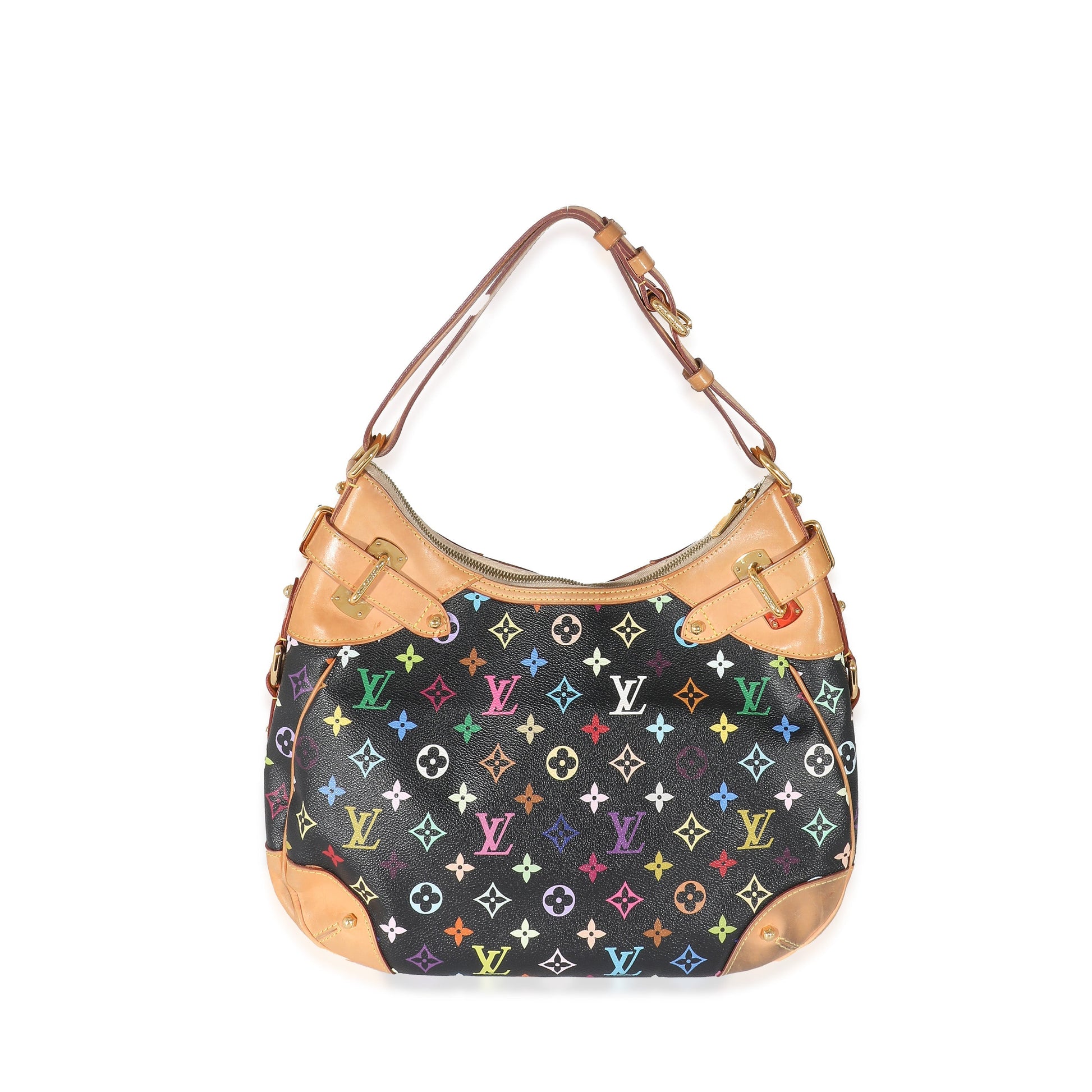 Louis Vuitton Greta Monogram Canvas Black Multicolor Handbag