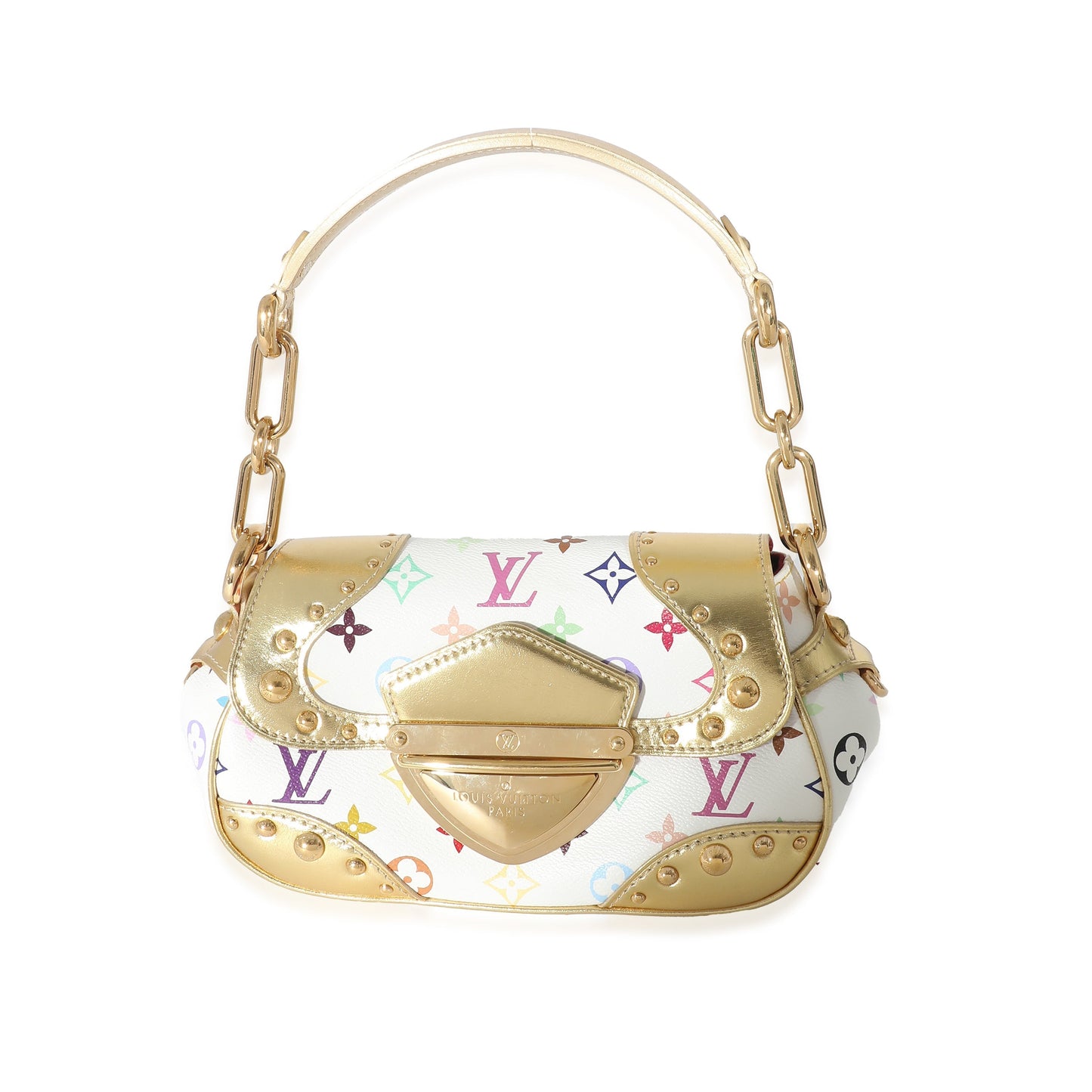 Louis Vuitton Multicolor Marilyn Monogram Canvas White Gold Handbag