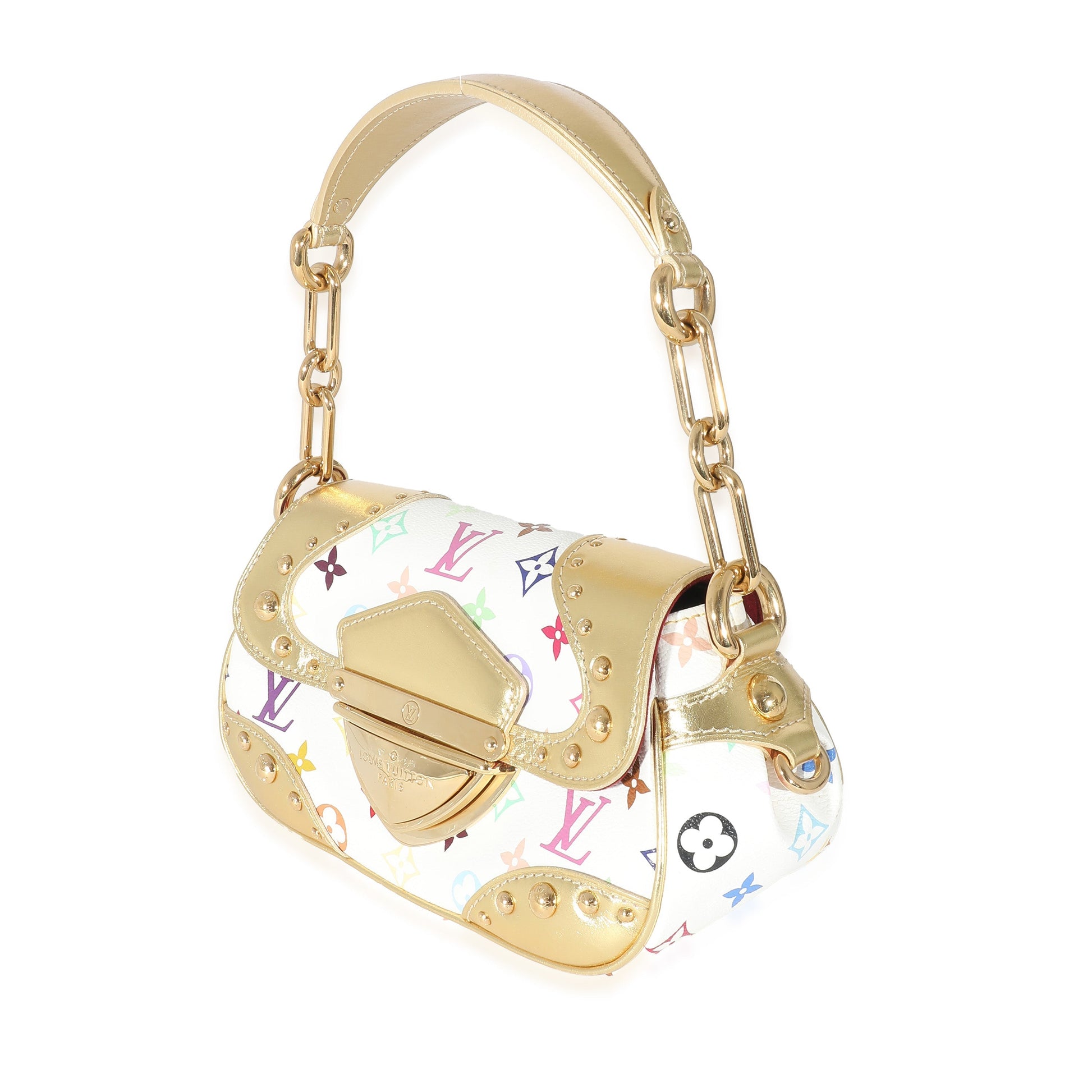Louis Vuitton Multicolor Marilyn Monogram Canvas White Gold Handbag