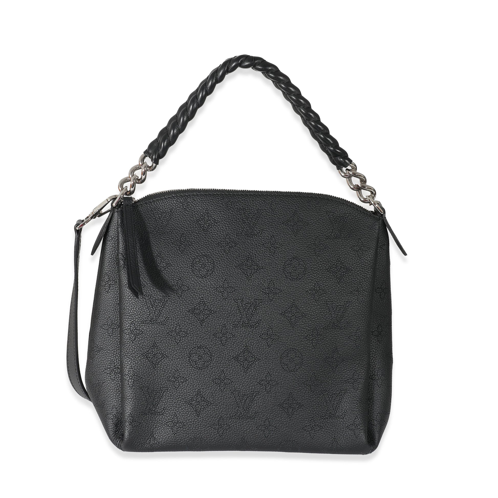 Louis Vuitton Mahina Babylone BB Black Chain Handbag
