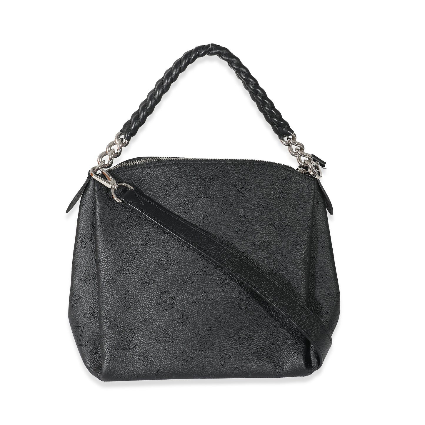 Louis Vuitton Mahina Babylone BB Black Chain Handbag