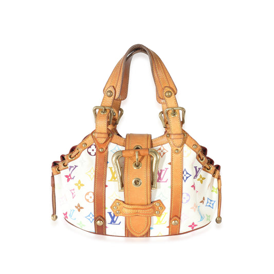 Louis Vuitton Multicolore Theda PM Monogram Canvas White Handbag