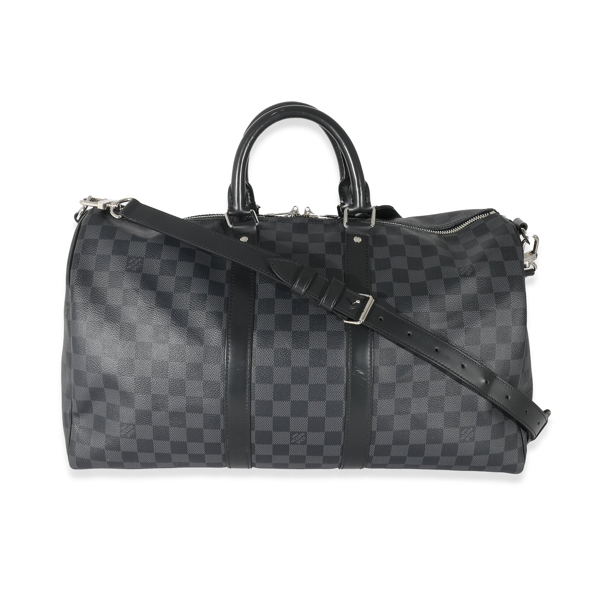 Louis Vuitton Damier Graphite Keepall Bandouliere 45 Canvas Handbag 3