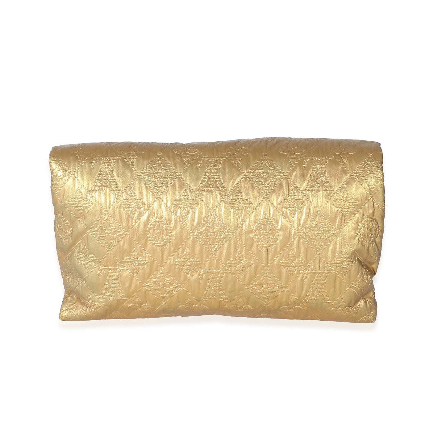 Louis Vuitton Jacquard Limelight PM Monogram Quilted Gold Clutch Bag