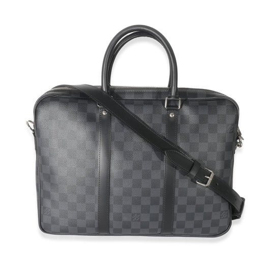 Louis Vuitton Damier Graphite Porte Documents Voyage Canvas Handbag