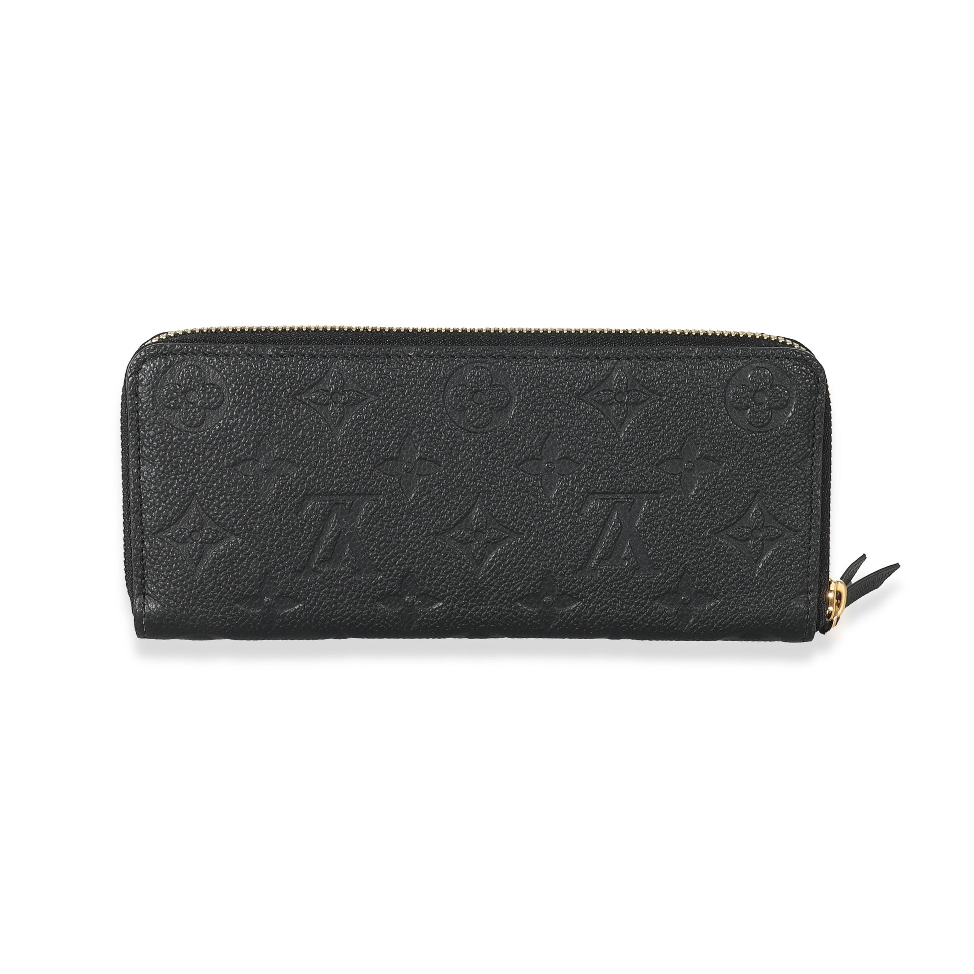 Louis Vuitton Empreinte Clemence Monogram Black Wallet Case