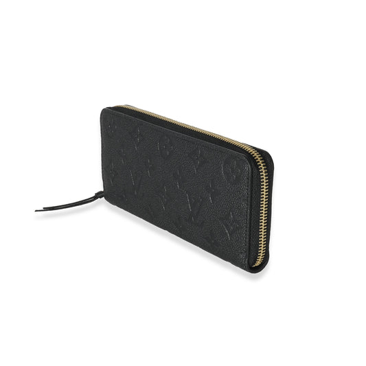 Louis Vuitton Empreinte Clemence Monogram Black Wallet Case