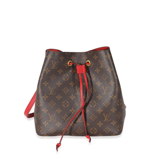 Louis Vuitton Coquelicot NéoNoé MM Monogram Canvas Handbag Neonoe Mm