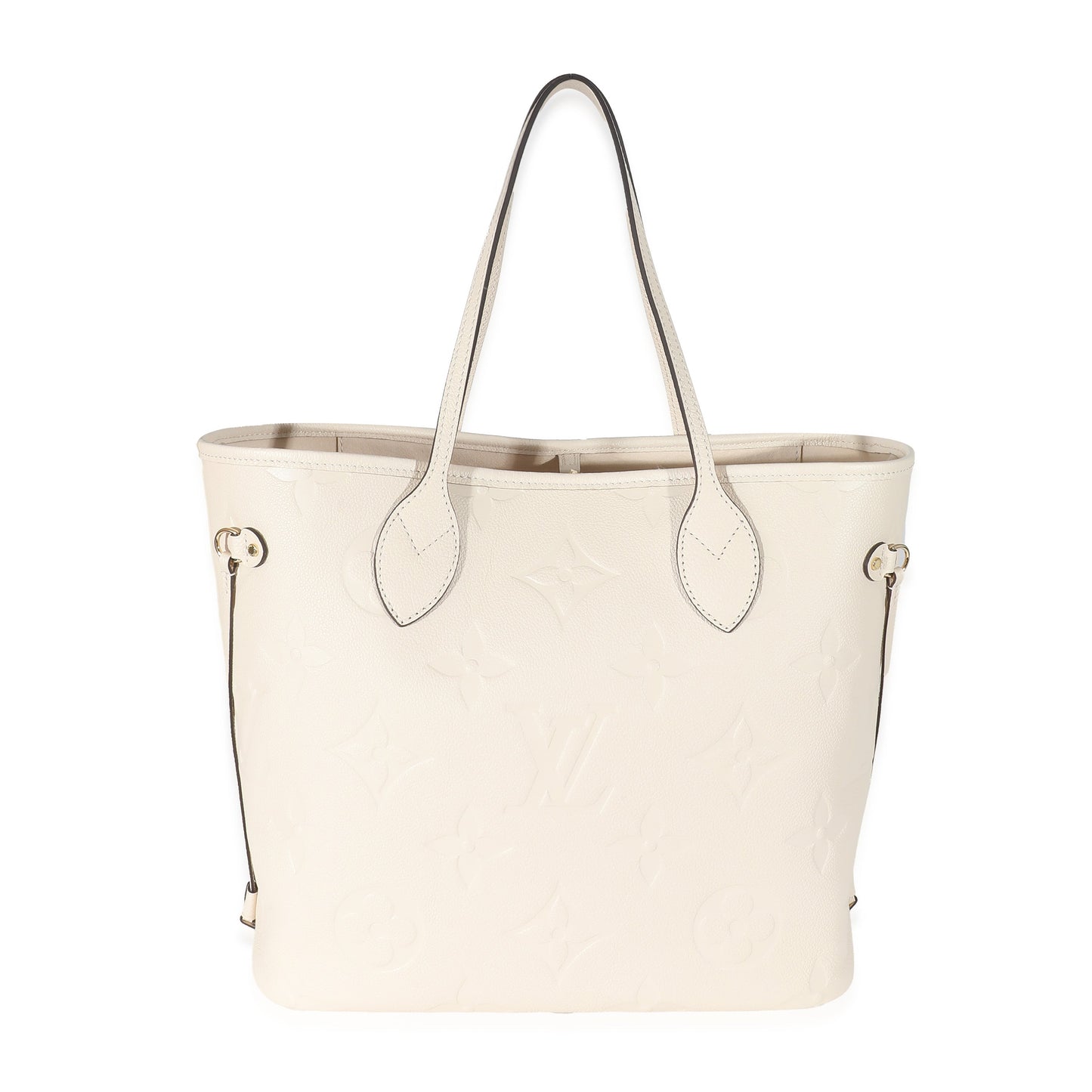 Louis Vuitton Crème Empreinte Neverfull MM Monogram Tote Bag