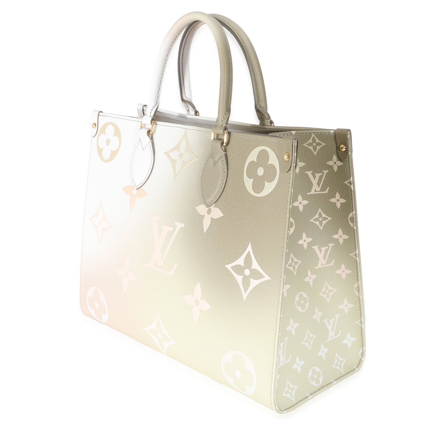 Louis Vuitton Sunset Onthego MM Monogram Canvas Khaki Handbag