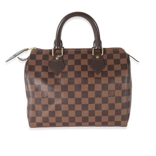 Louis Vuitton Damier Ebene Speedy 25 Canvas Handbag 3