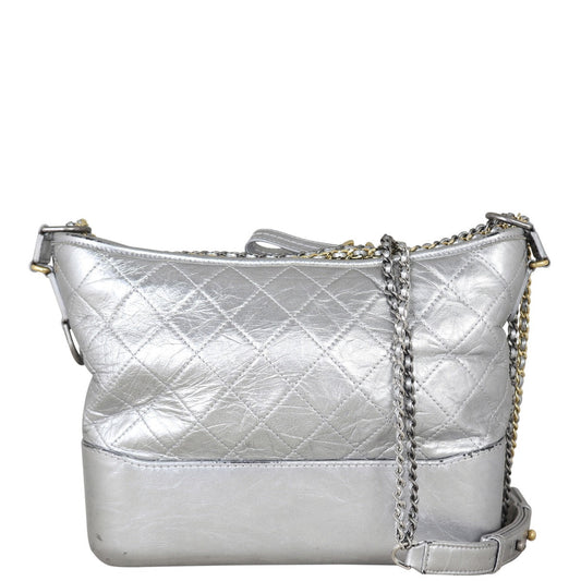 Chanel Gabrielle Hobo Silver Large Hobo Bag