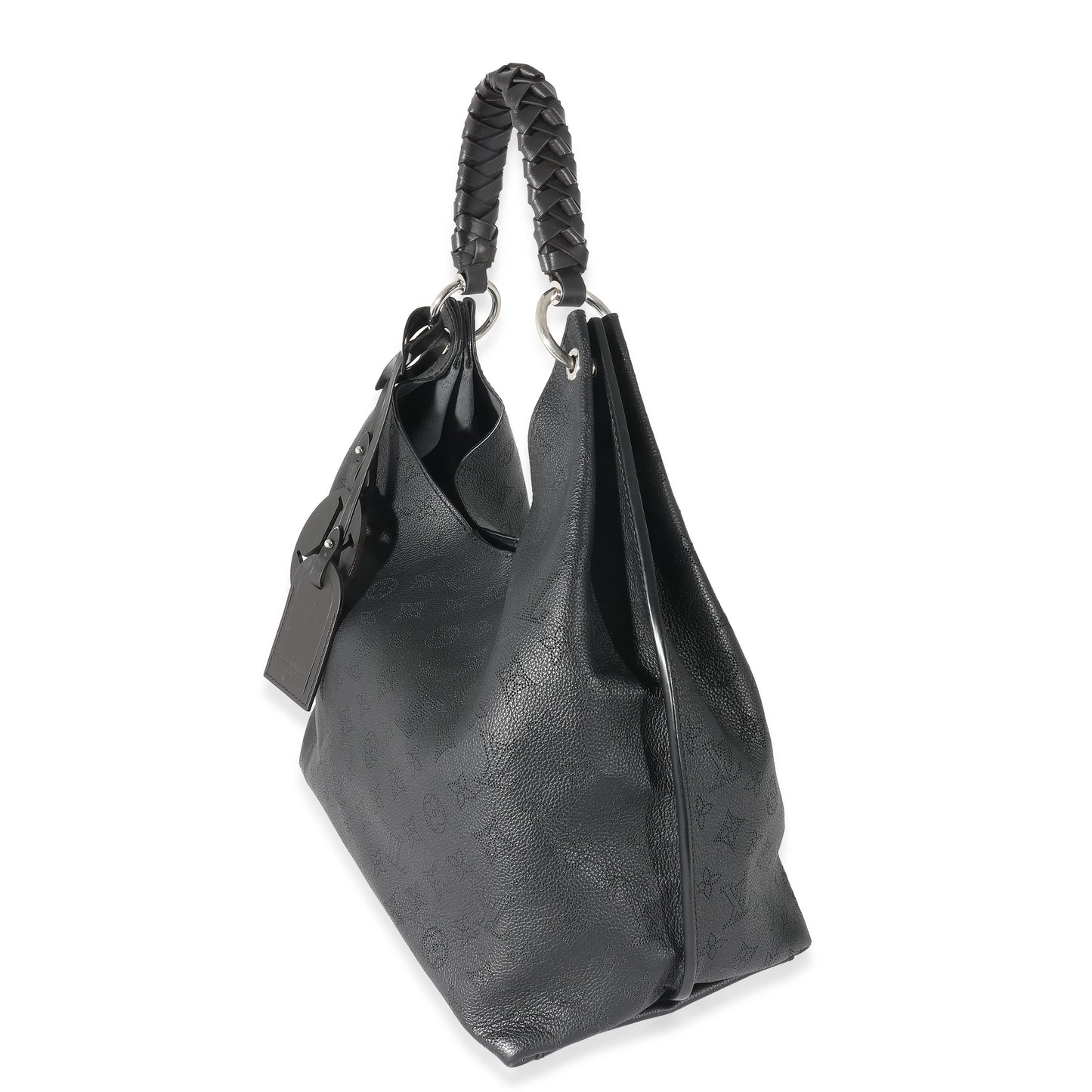 Louis Vuitton Mahina Carmel Monogram Black Shoulder Bag Carmel Hobo
