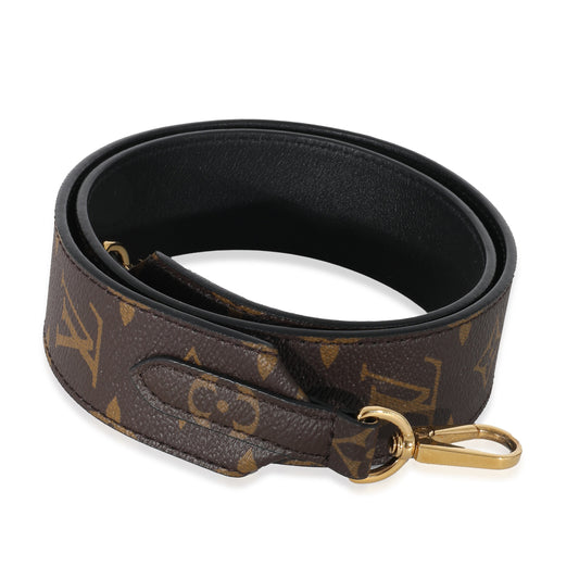Louis Vuitton Bandouliere Strap Monogram Canvas Black Handbag